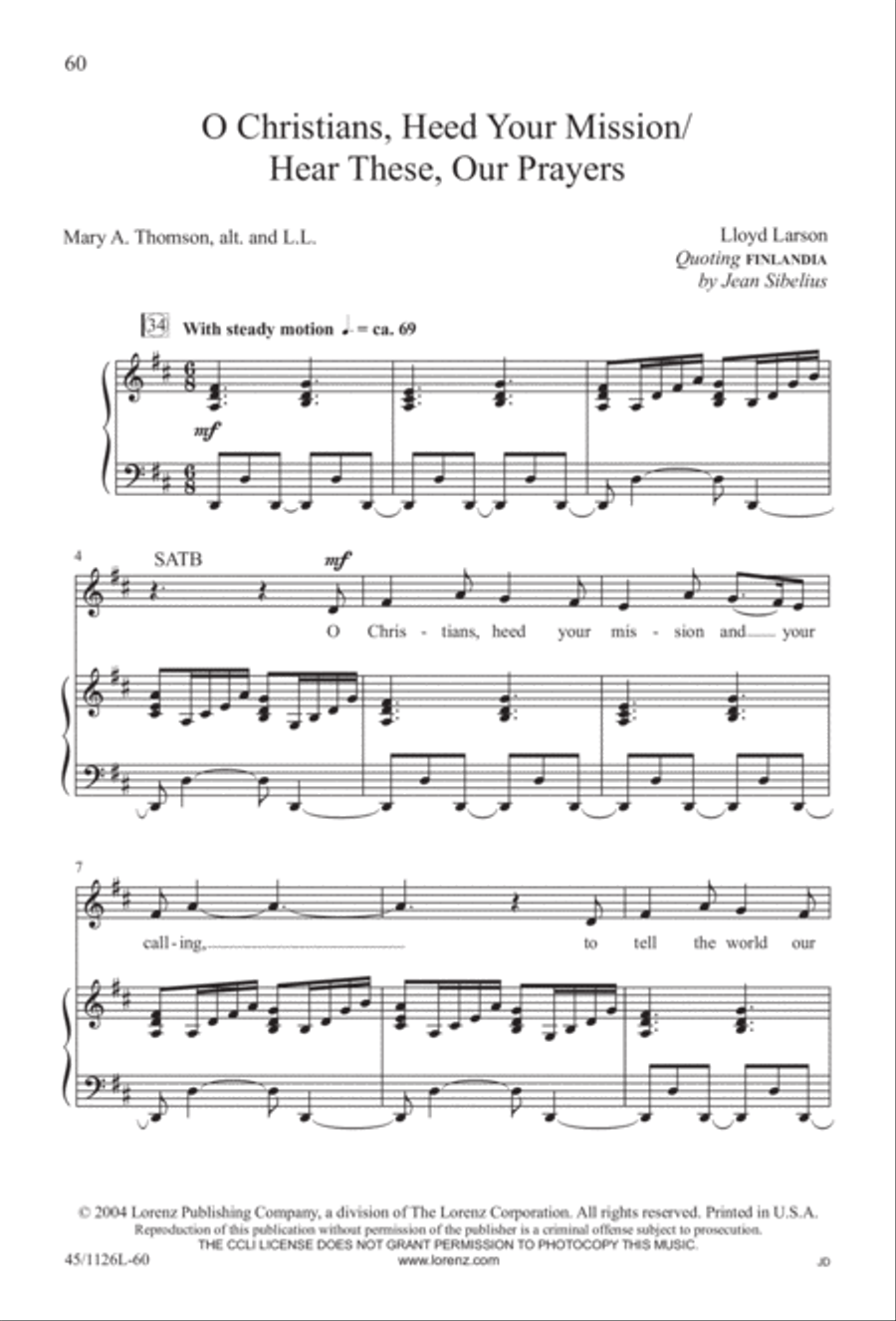 Prayers for the Nations 4-Part scores gallery preview page 61
