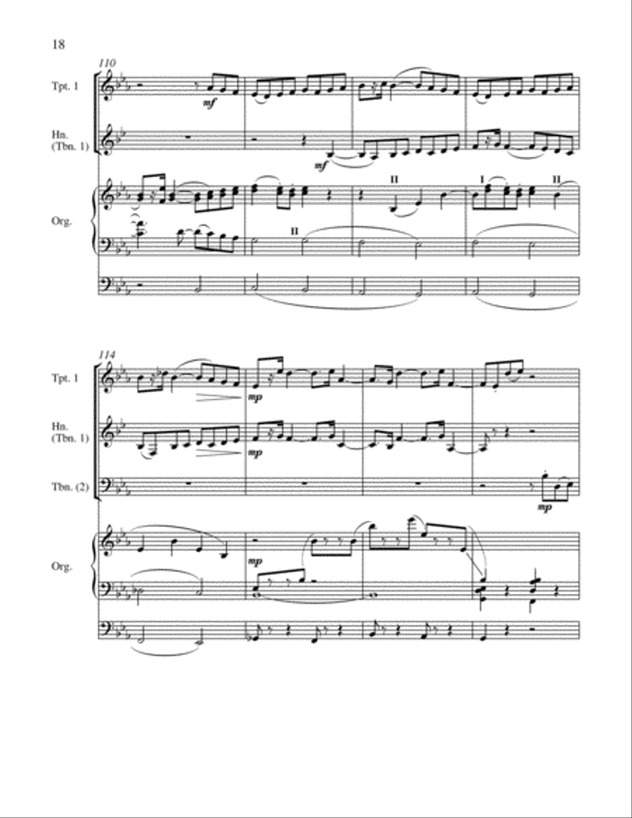 Festive Prelude Organ scores gallery preview page 18