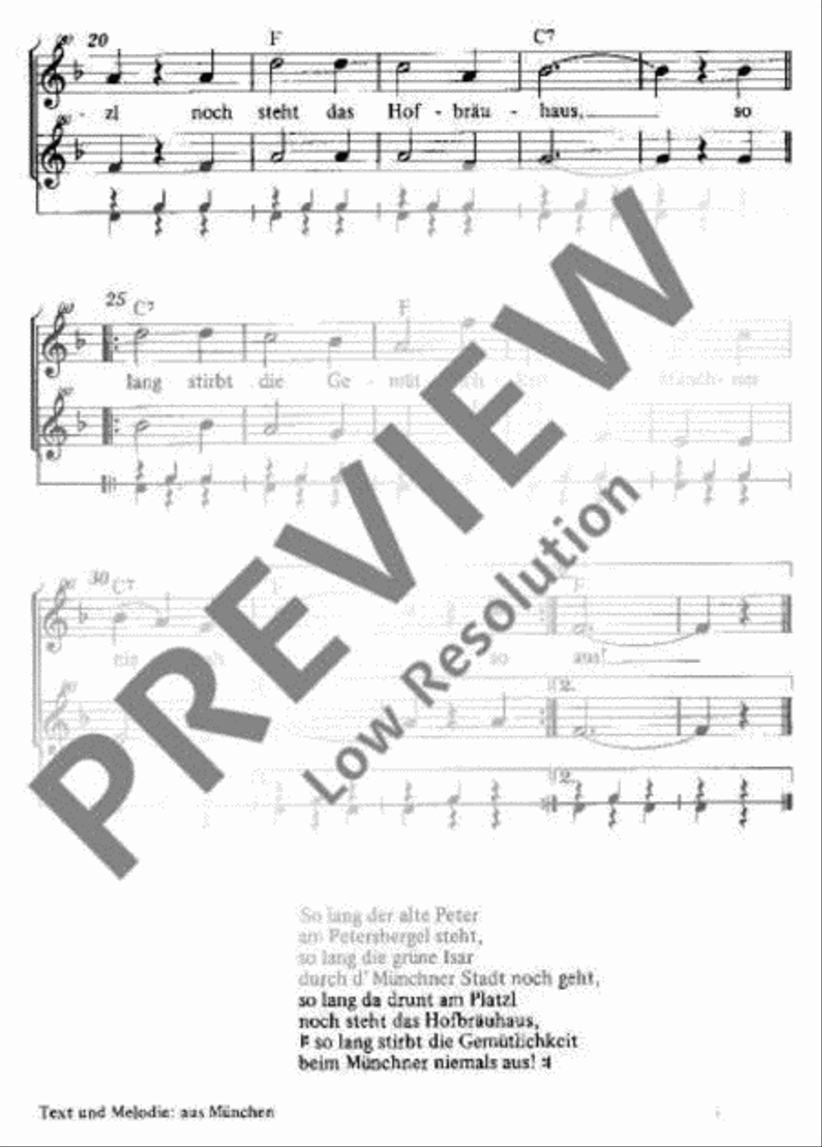 So lang der alte Peter Soprano Recorder scores gallery preview page 3