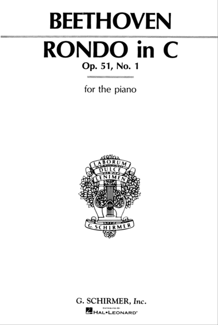 Rondo in C Major, Op. 51, No. 1 Piano Solo scores gallery preview page 1