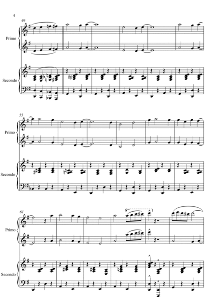 Looney Tunes Overture 1 Piano, 4-Hands scores gallery preview page 4