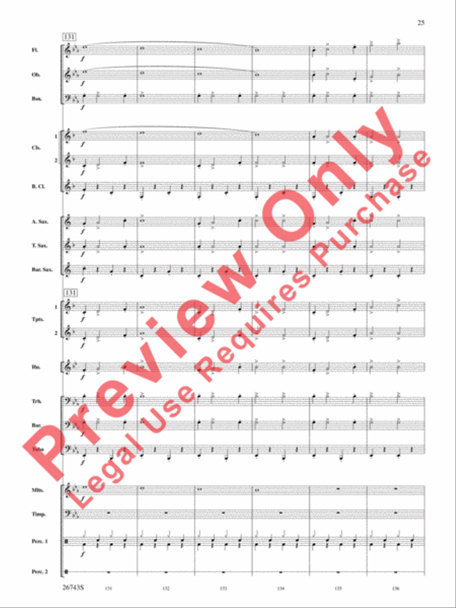 A Day at Disneyland Concert Band scores gallery preview page 26