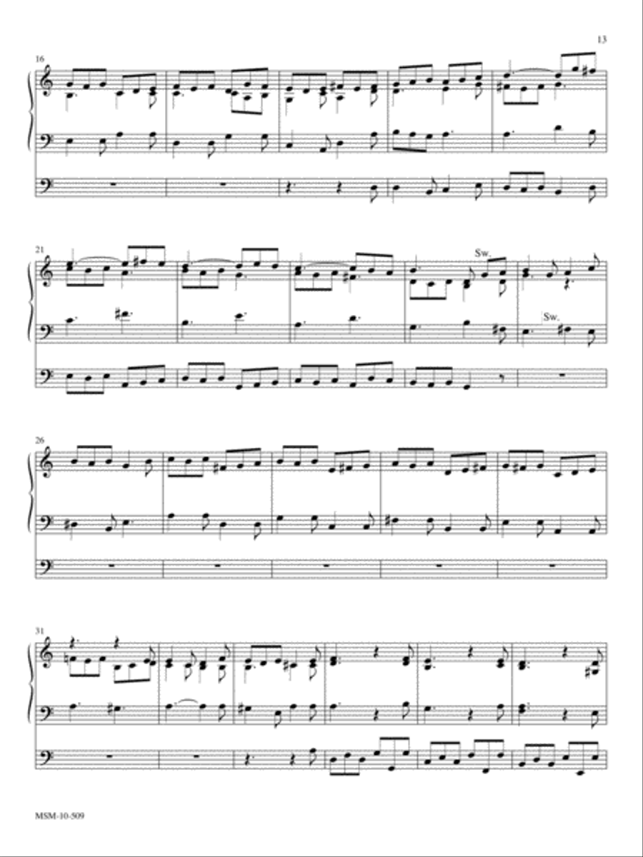 Partita on Lancashire Organ scores gallery preview page 8