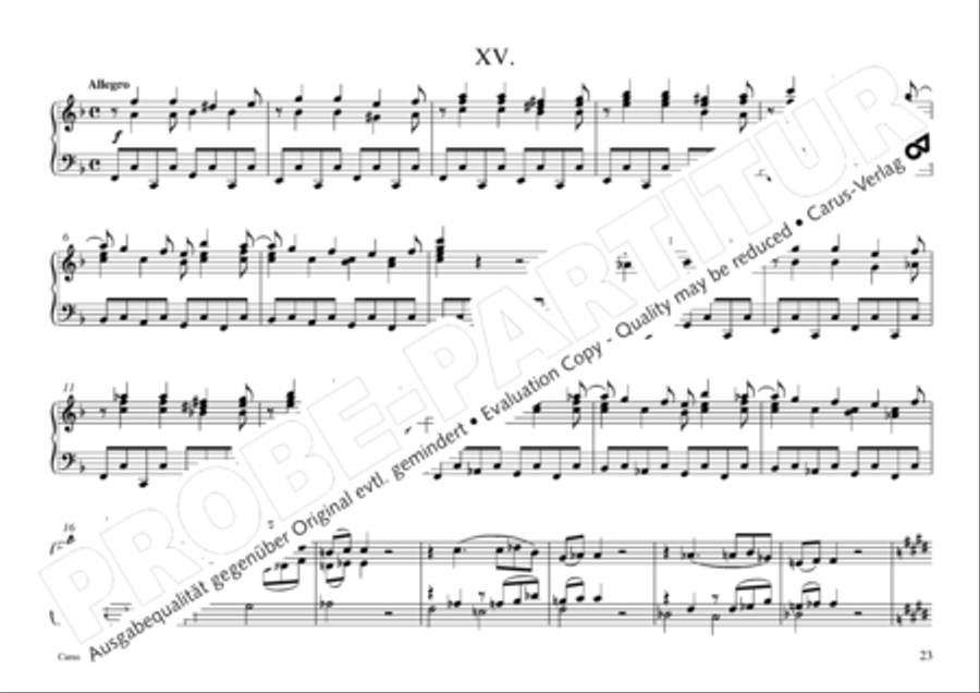 Vogler, 32 Preludes pour l' Orgue ou Pianoforte Piano scores gallery preview page 24