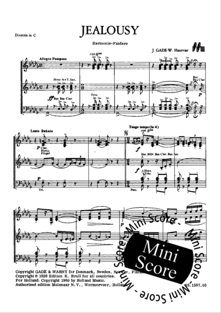 Jealousy Fanfare Band scores gallery preview page 5