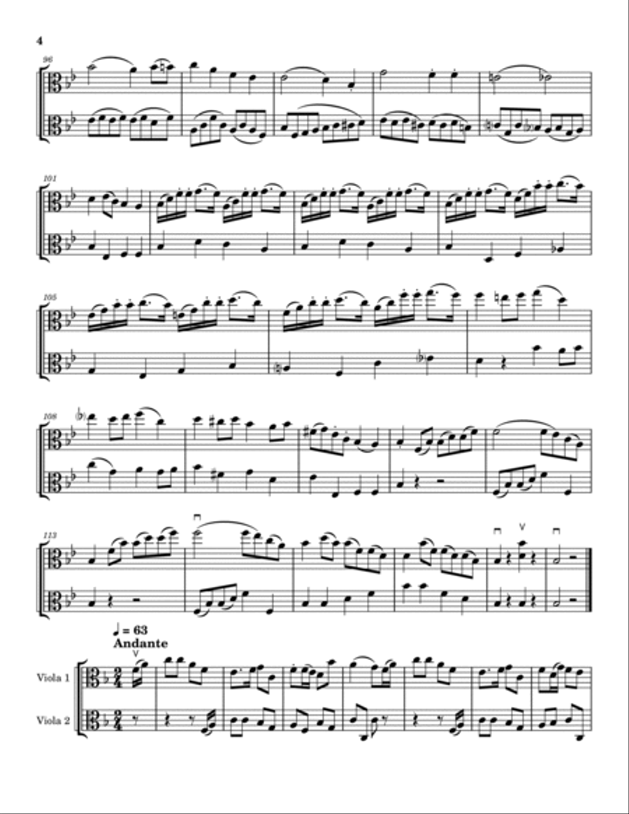 Cello Sonata Op. 43 No. 1 String Duet scores gallery preview page 4