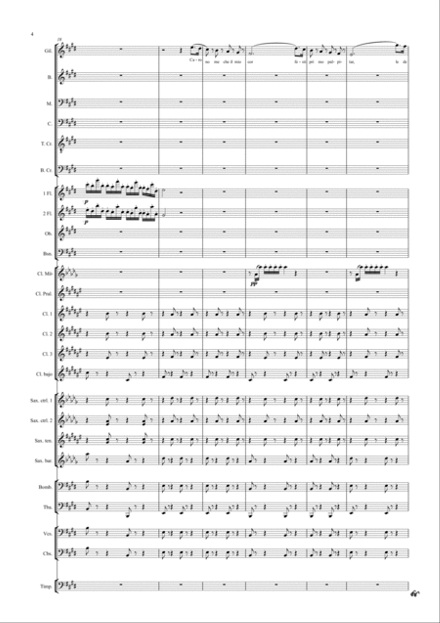 Rigoletto - No 6 - Scena ed Aria Concert Band scores gallery preview page 4