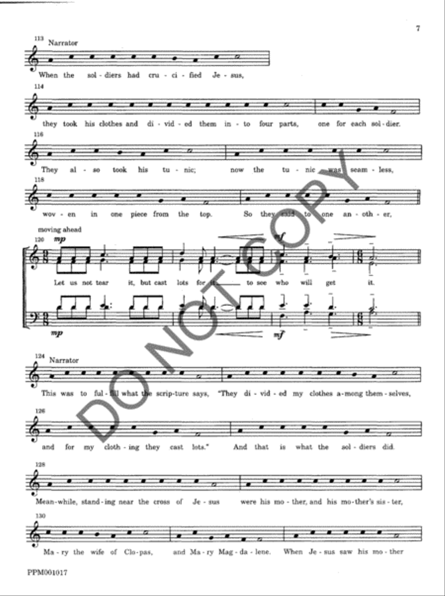 The Passion According to John A Cappella scores gallery preview page 9