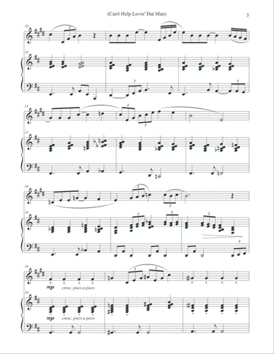 Can't Help Lovin' Dat Man Trumpet Solo scores gallery preview page 3