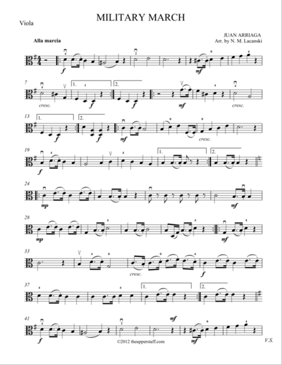 Military March Military March String Orchestra scores gallery preview page 5