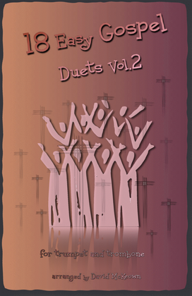 Book cover for 18 Easy Gospel Duets Vol.2 for Trumpet and Trombone