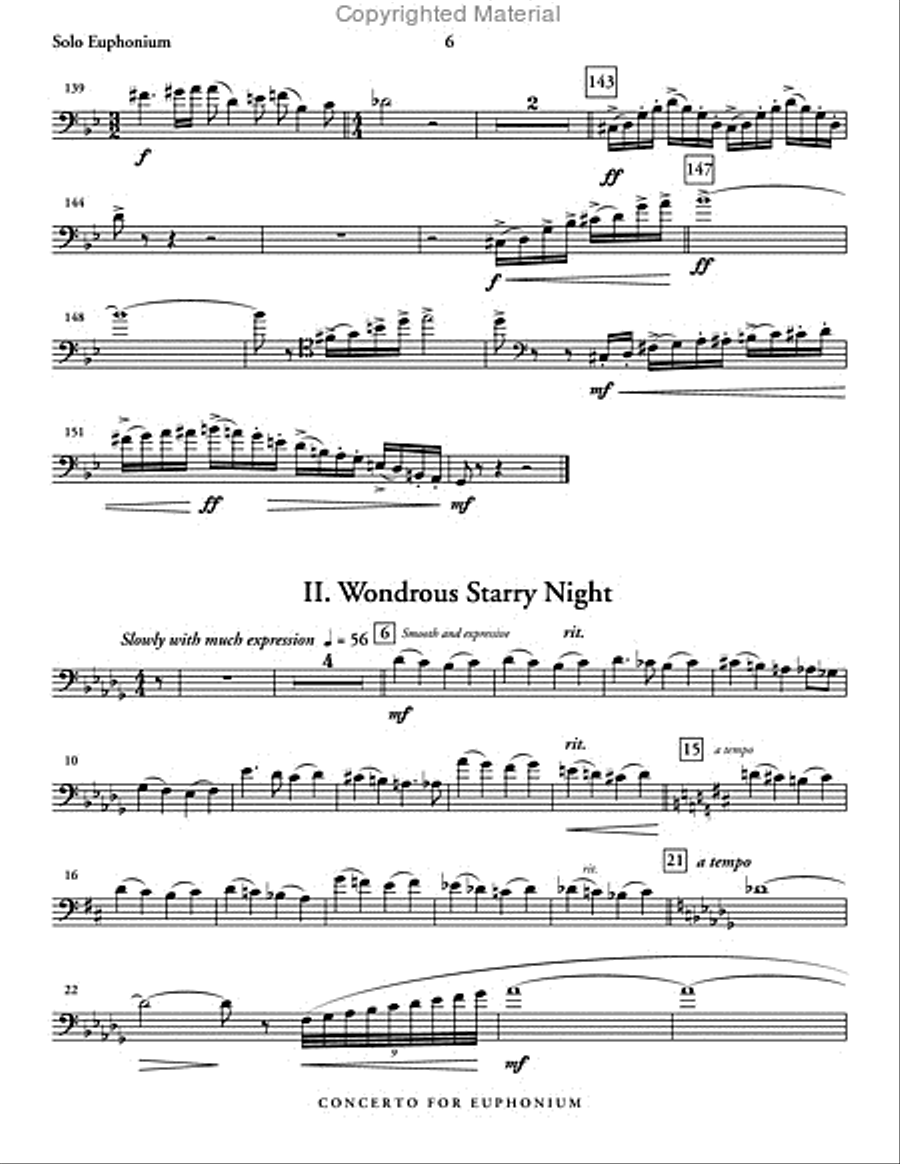 Concerto for Euphonium Concerto for Euphonium Concert Band scores gallery preview page 3