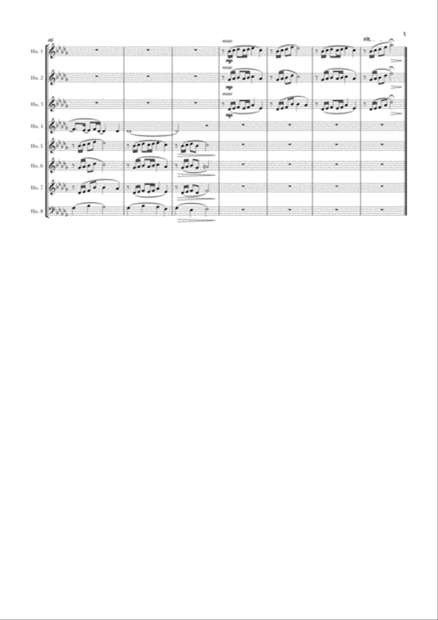 Light In The Hallway Horn scores gallery preview page 5
