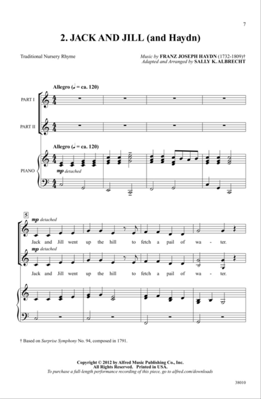 A Pocketful of Rhymes - SoundTrax CD (CD only) Choir scores gallery preview page 3