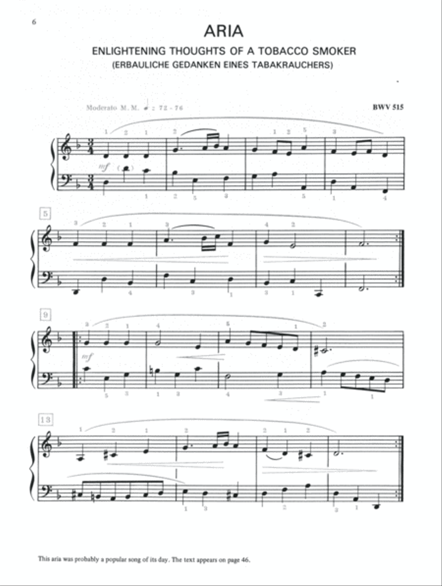 Bach -- Selections from Anna Magdalena's Notebook Piano Solo scores gallery preview page 2