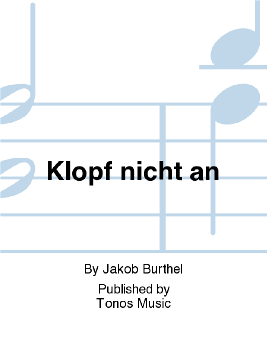 Klopf nicht an