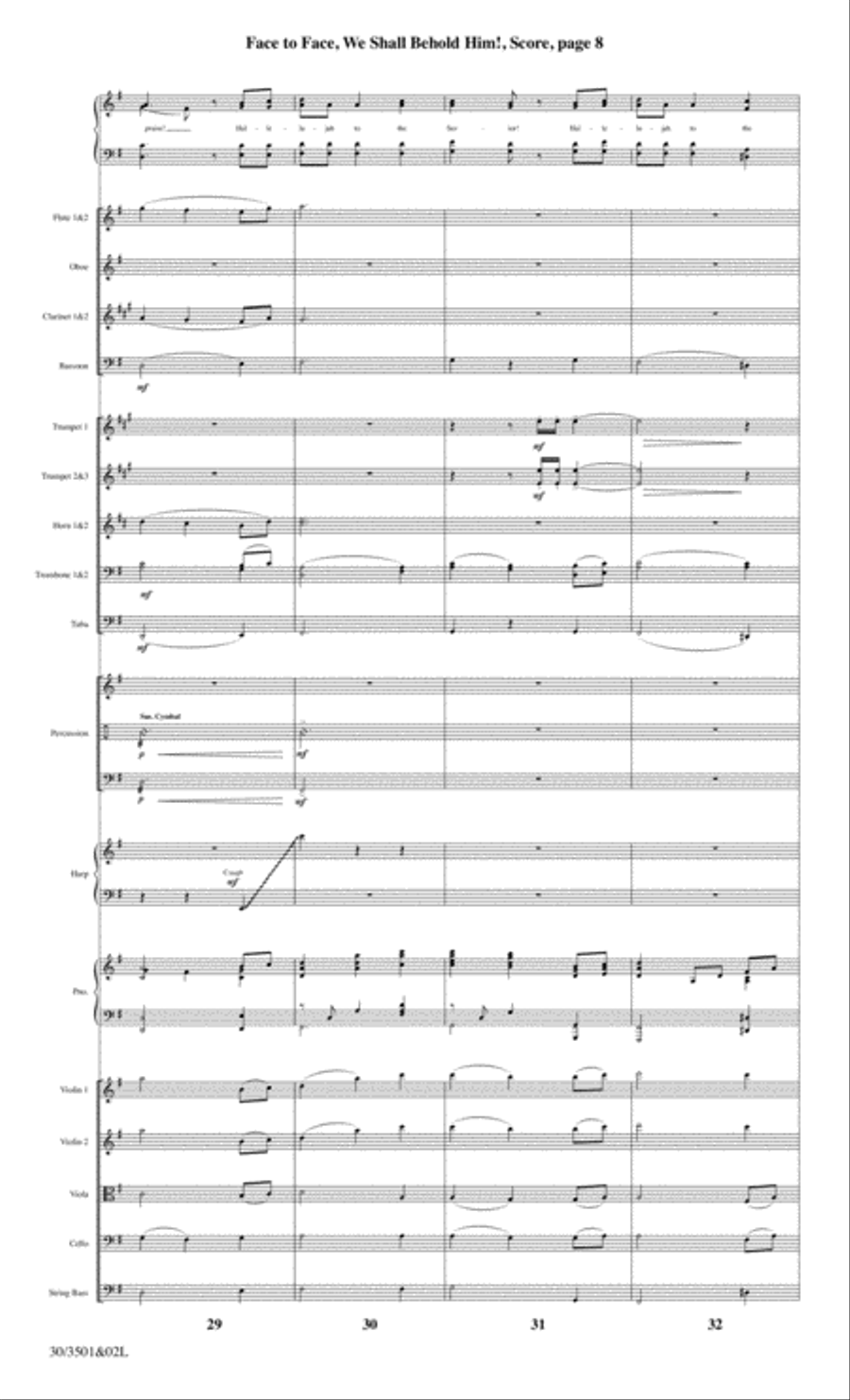 Face to Face, We Shall Behold Him! - Orchestral Score and CD with Printable Parts