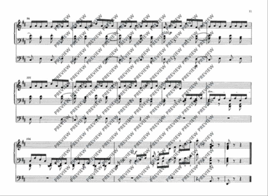 Fanfare, Cantabile and Finale Organ scores gallery preview page 12