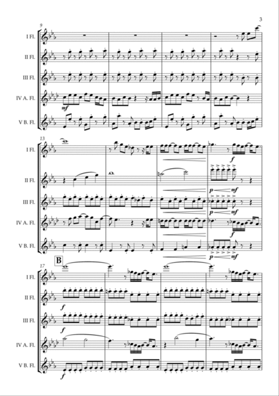 Love Is An Open Door Love Is An Open Door Flute Choir scores gallery preview page 4