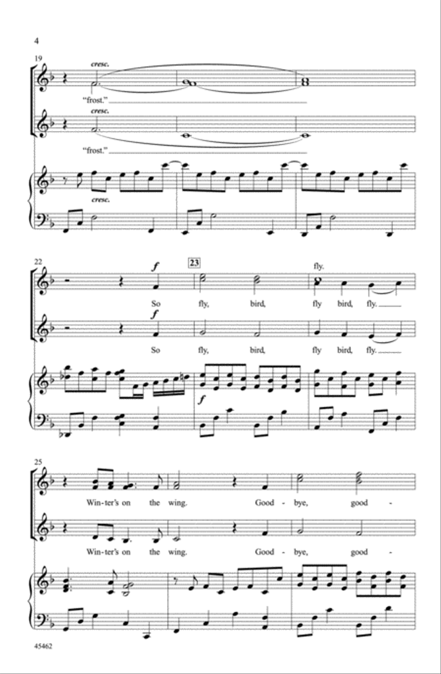 Something Told the Wild Geese Choir scores gallery preview page 3
