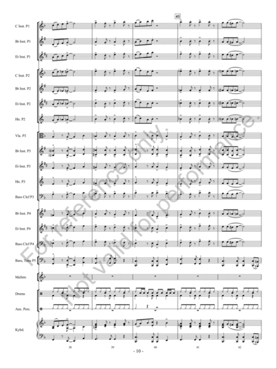 Santa Rocks The House Concert Band - Sheet Music page 11