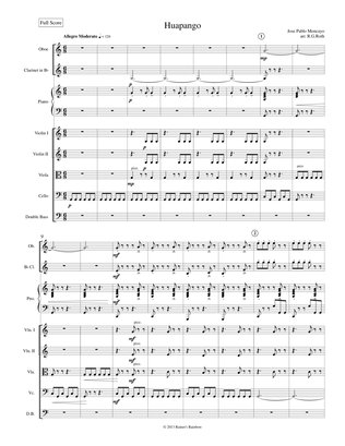 Moncayo Huapongo for Chamber Ensemble Score & Parts