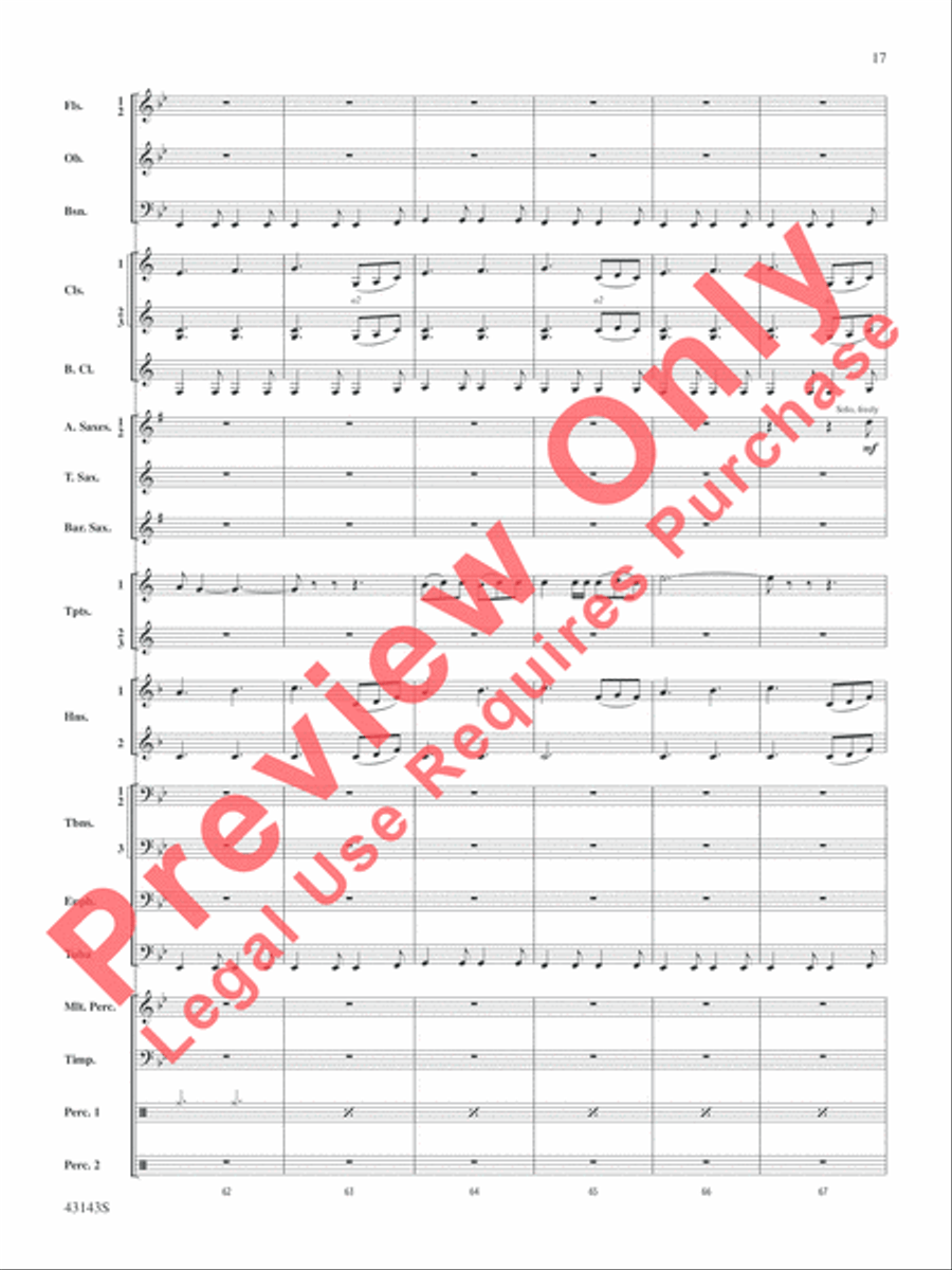 Rocky on Broadway Rocky on Broadway Concert Band scores gallery preview page 18