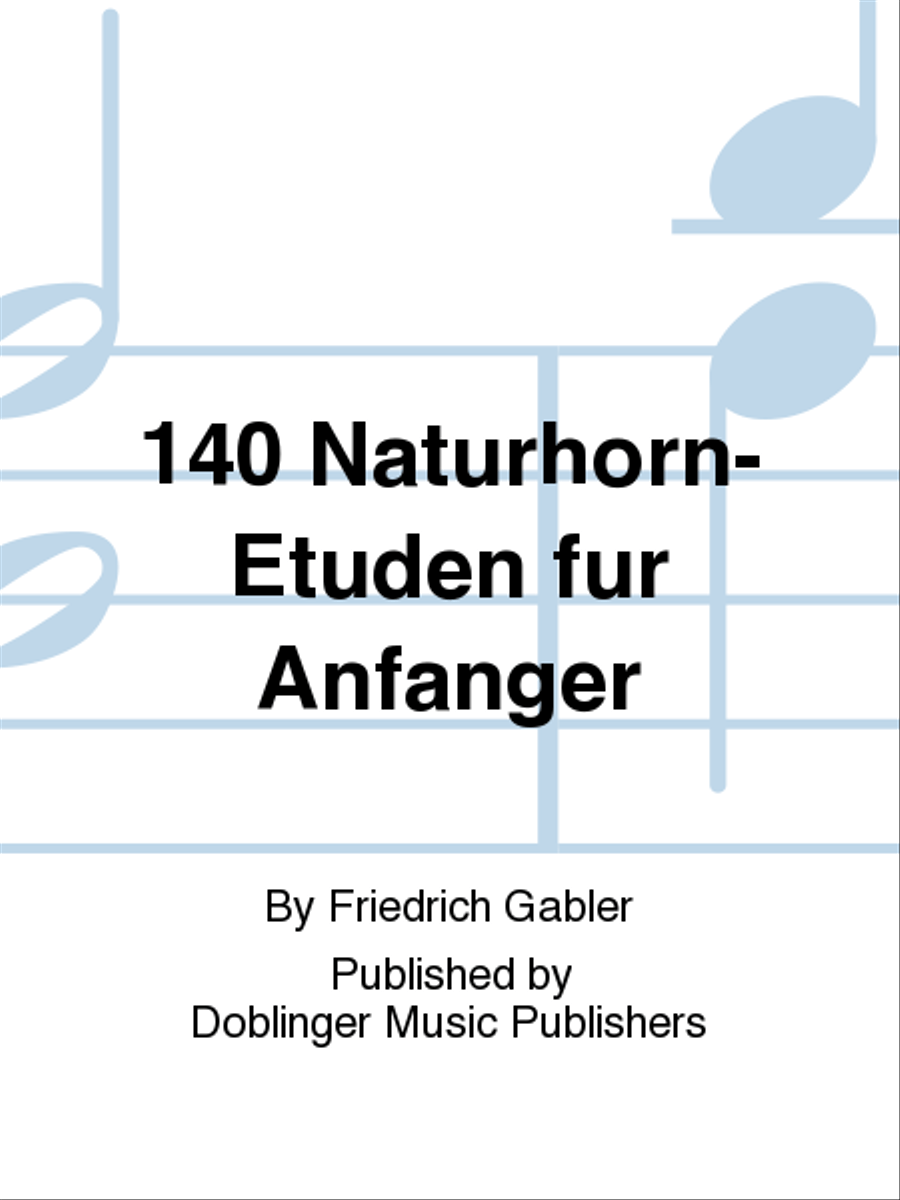 140 Naturhorn-Etuden fur Anfanger Horn scores gallery preview page 1