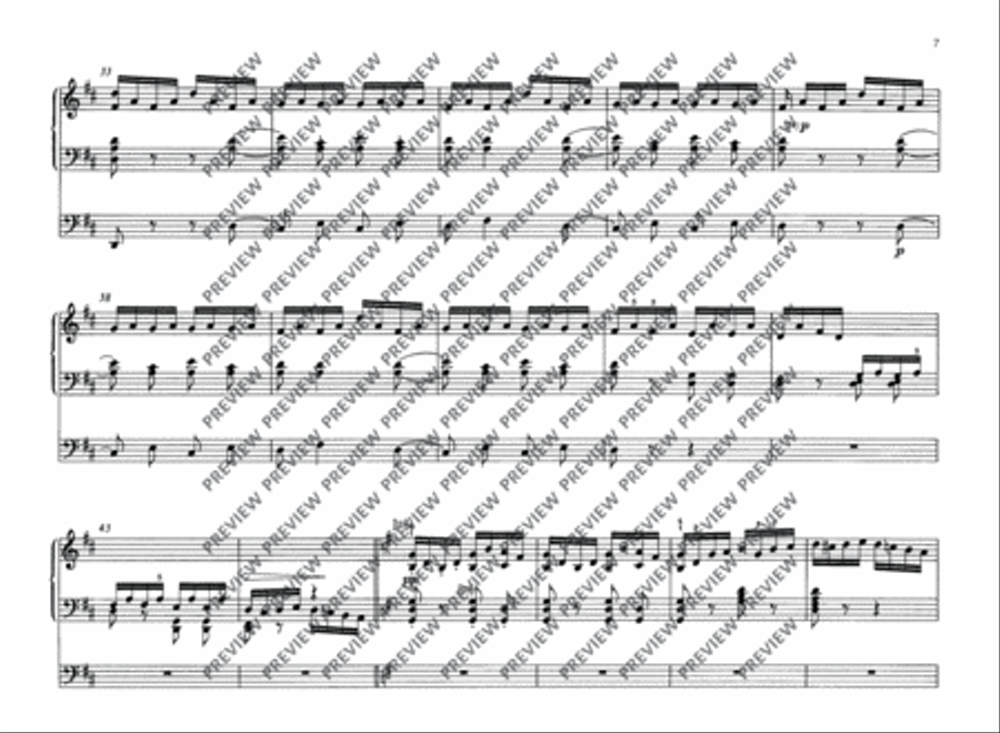 Fanfare, Cantabile and Finale Organ scores gallery preview page 8