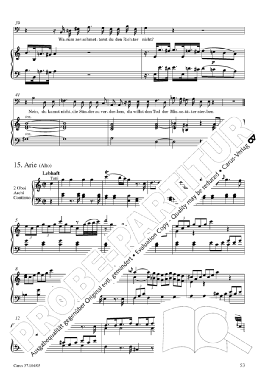 Ein Lammlein geht und tragt die Schuld 4-Part scores gallery preview page 54