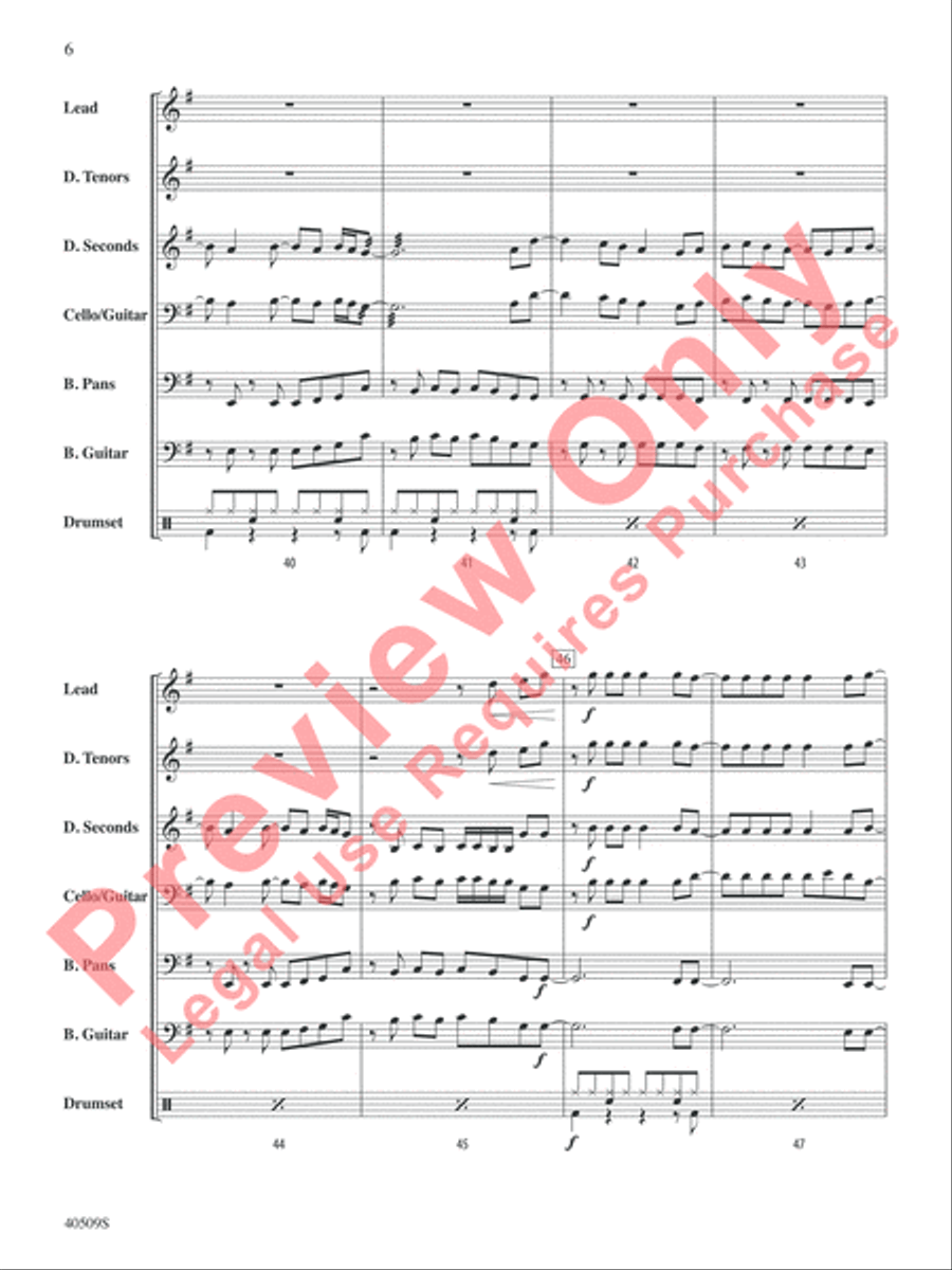 Any Way You Want It Any Way You Want It Steel Drum Band scores gallery preview page 7