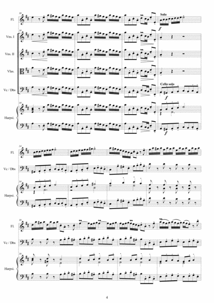 Vivaldi - Flute Concerto in D major RV 427 for Flute solo, Strings and Harpsichord image number null