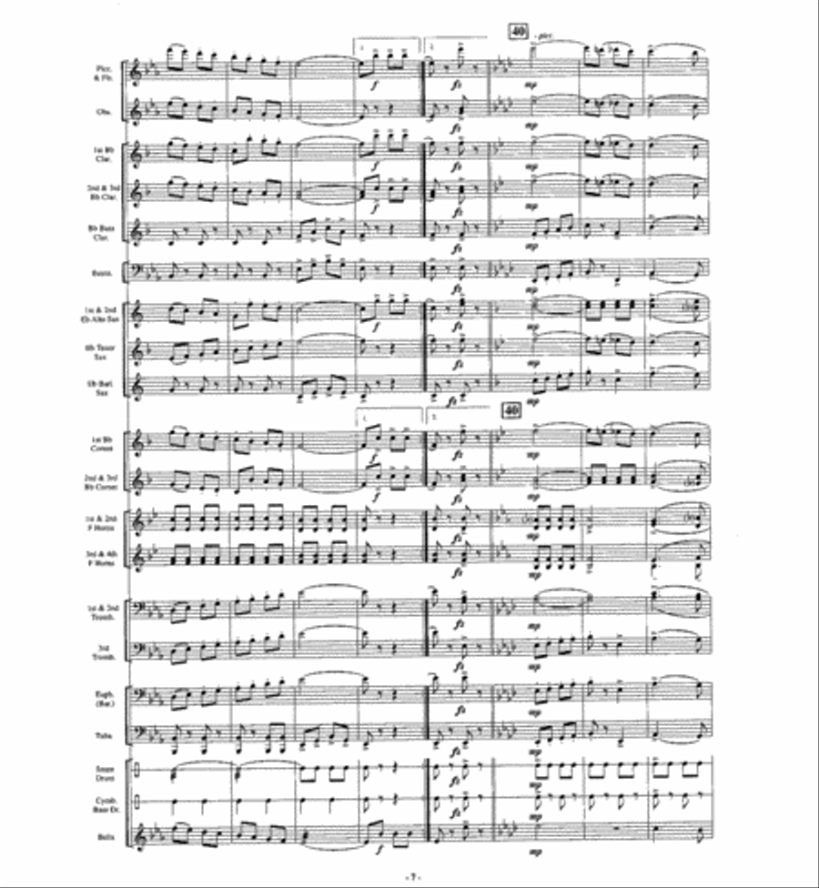 The Big Cage The Big Cage Concert Band scores gallery preview page 6