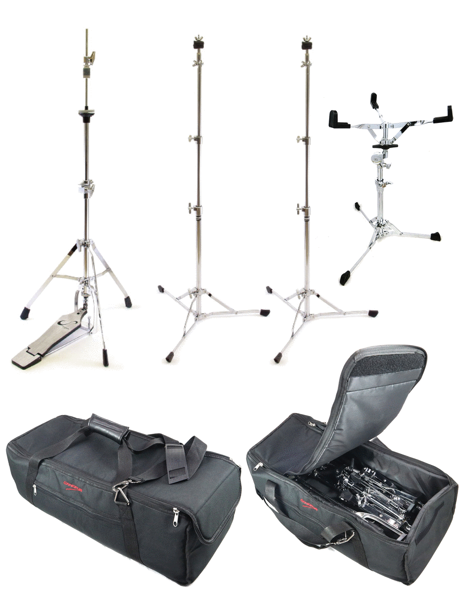 Canopus Light Weight Hardware Pack with Bag, Two Cymbal Stands, Snare, Hi Hat Stands Percussion scores gallery preview page 1