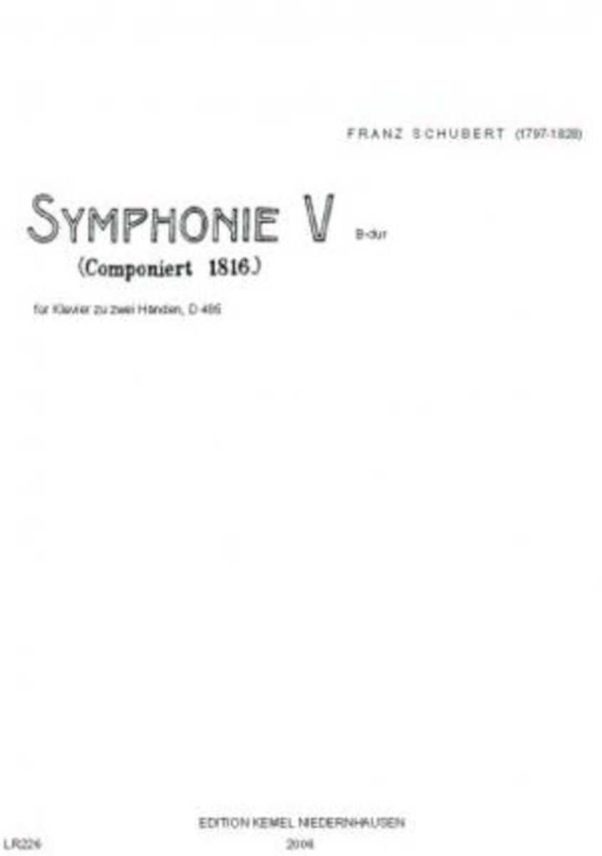 Symphonie V B-dur