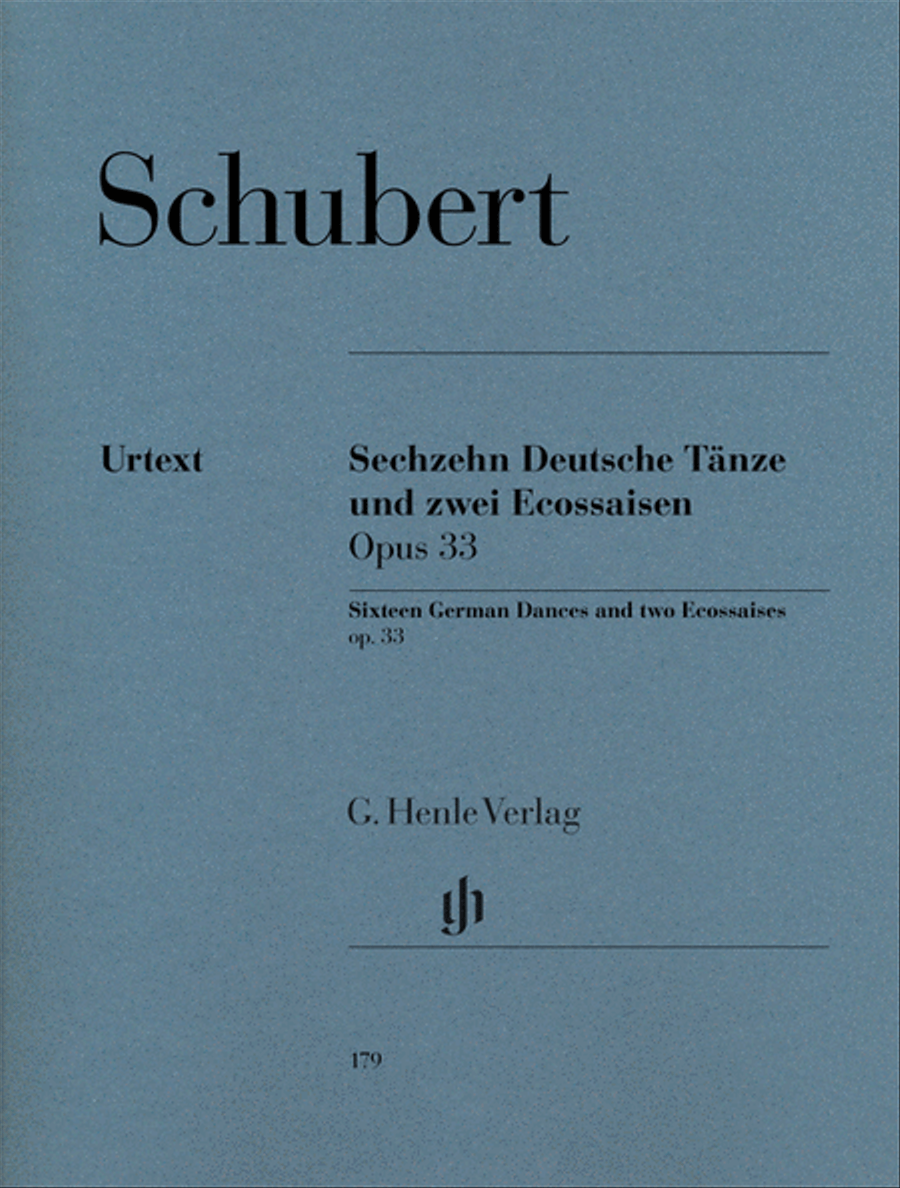 16 German Dances and 2 Ecossaises Op. 33 D 783 Piano Solo scores gallery preview page 1