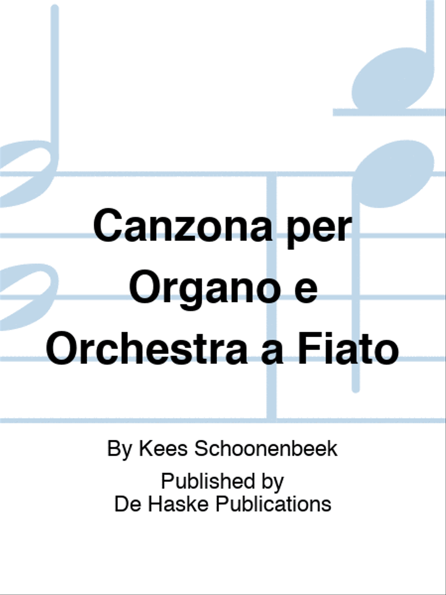 Canzona per Organo e Orchestra a Fiato Concert Band scores gallery preview page 1