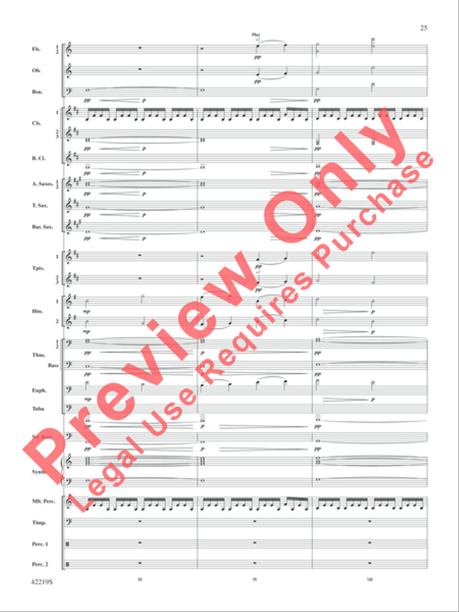 Man of Steel, Suite from Concert Band scores gallery preview page 26