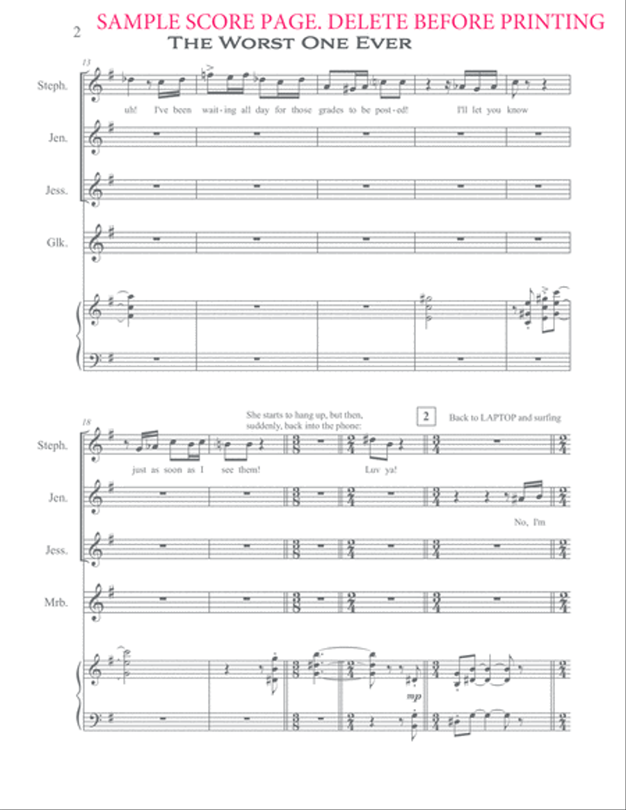 The Worst One Ever Large Ensemble scores gallery preview page 3