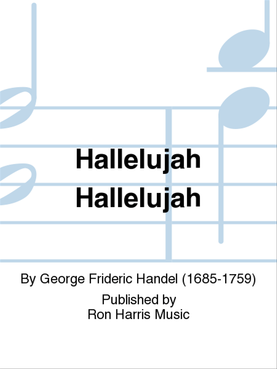 Hallelujah Hallelujah SSAATTBB scores gallery preview page 1