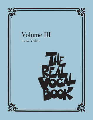 Book cover for The Real Vocal Book - Volume III