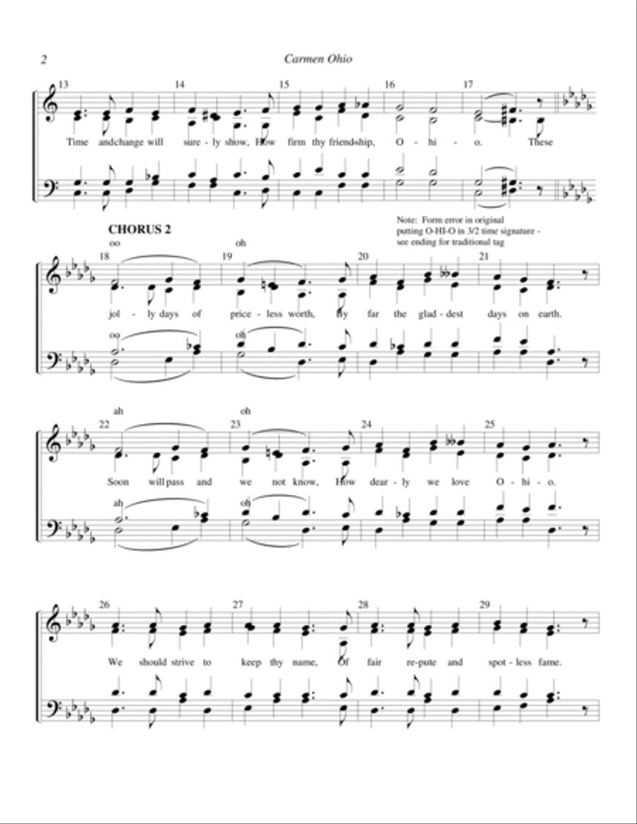 Carmen Ohio Carmen Ohio 4-Part scores gallery preview page 2