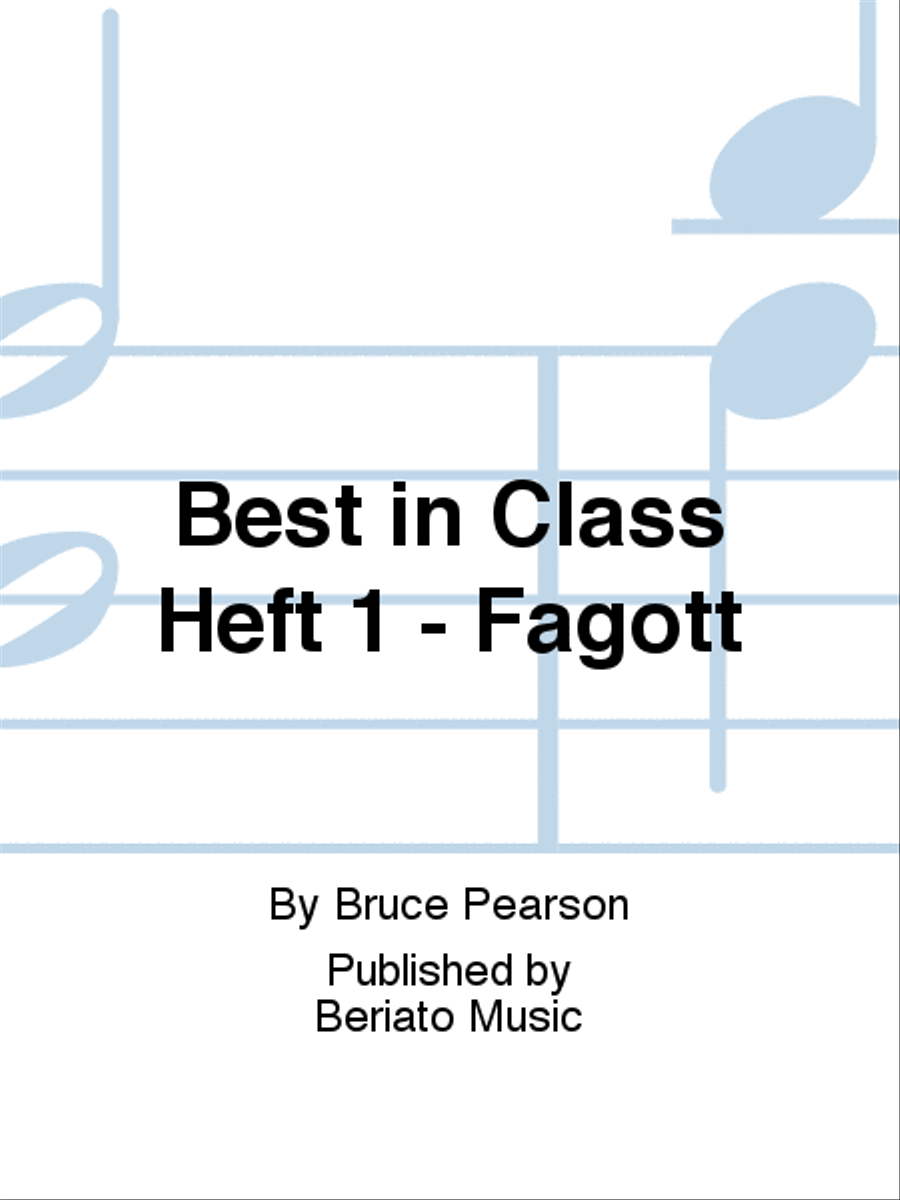 Best in Class Heft 1 - Fagott Concert Band scores gallery preview page 1