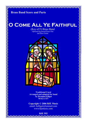 Book cover for O Come All Ye Faithful [F] - Brass Band Score and Parts PDF