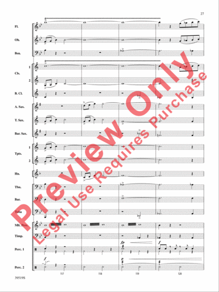 Zydeco Cajun Crawdad Dance Concert Band scores gallery preview page 28