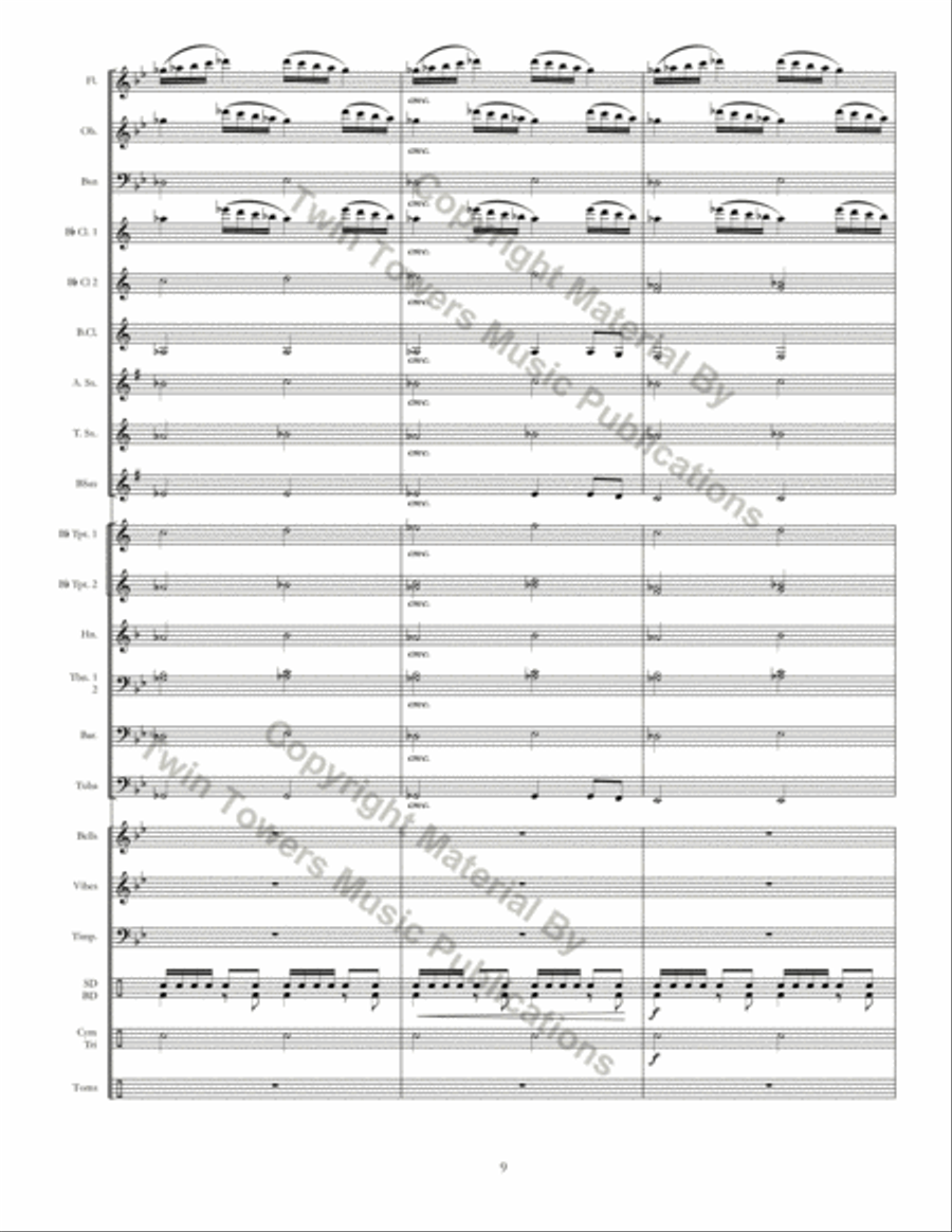 Ritmo Della Terra Concert Band scores gallery preview page 9