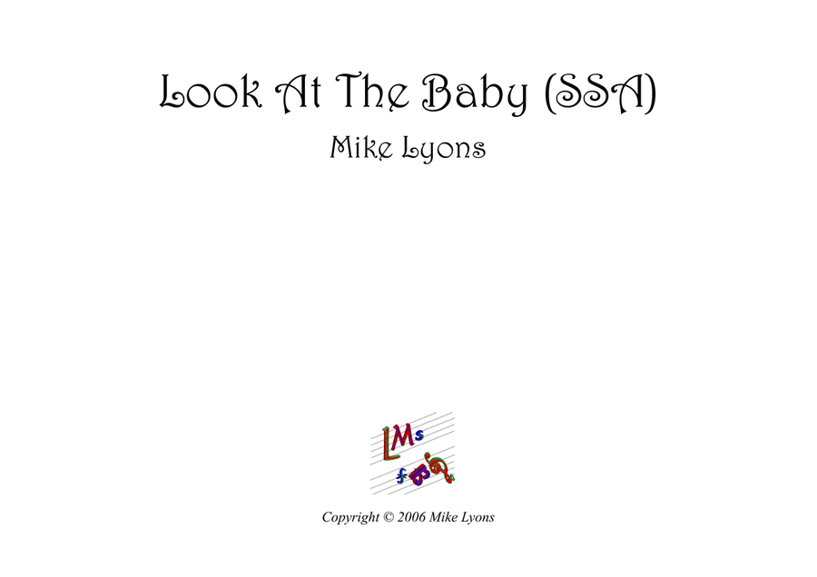 Look At The Baby (SSA) SSA scores gallery preview page 1