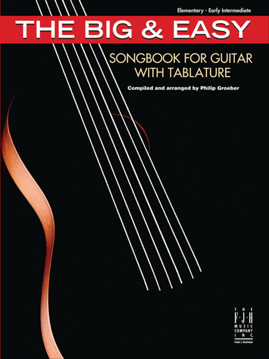 The Big & Easy Songbook for Guitar, with Tablature Guitar Tablature scores gallery preview page 1
