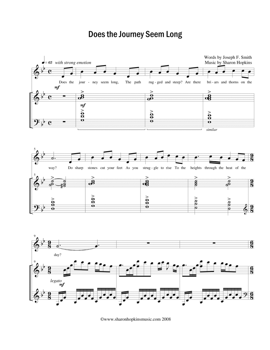 Does the Journey Seem Long Voice scores gallery preview page 1