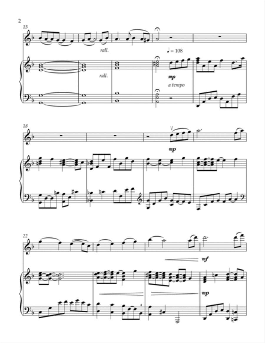 Mary, Did You Know? Violin Solo scores gallery preview page 2